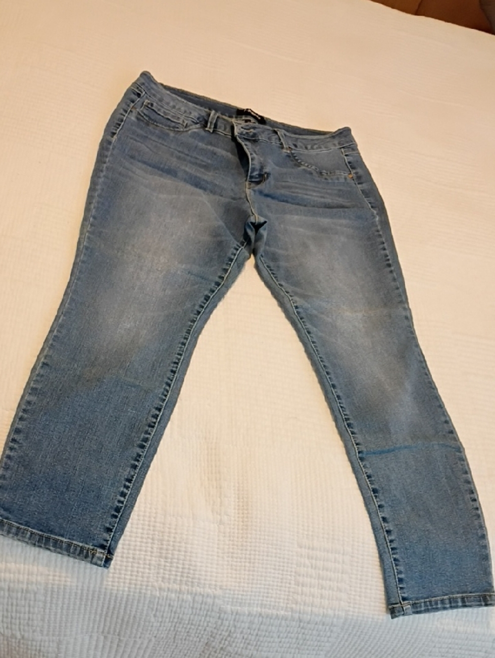d. jeans Light Blue Cropped Ankle Jeans